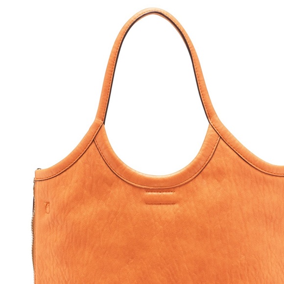 New CALVIN KLEIN Orange Gabrianna Slim Expandable Tote - Picture 5 of 11